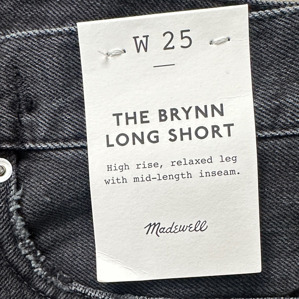 Madewell Charcoal Denim Shorts - Picture 2 of 2